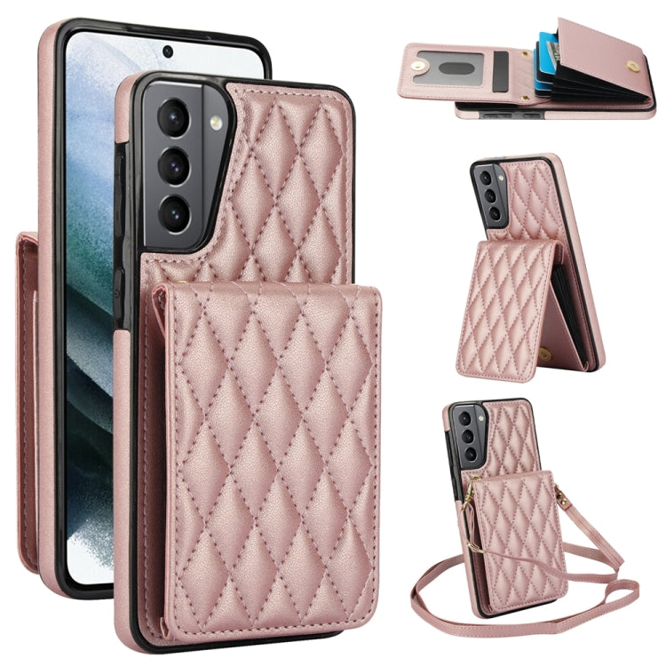 YM015 Crossbody Rhombic Card Bag RFID Phone Case