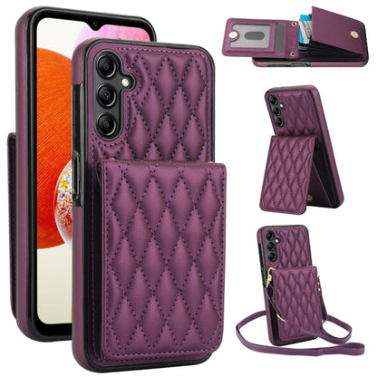 YM015 Crossbody Rhombic Card Bag RFID Phone Case