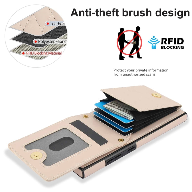 YM015 Crossbody Rhombic Card Bag RFID Phone Case