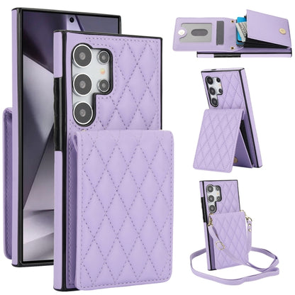 YM015 Crossbody Rhombic Card Bag RFID Phone Case