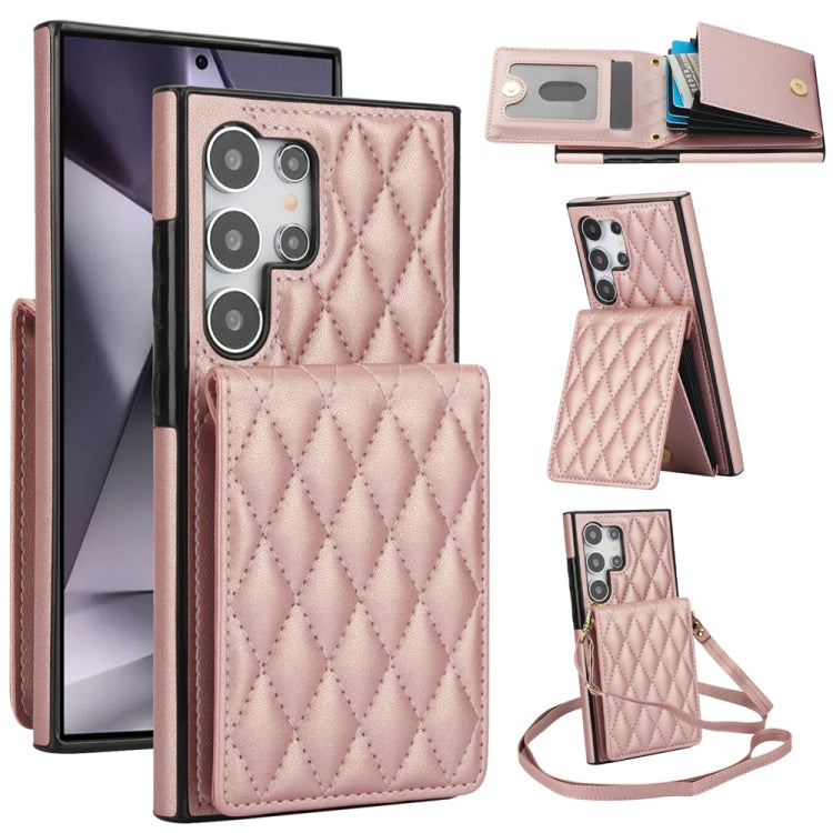 YM015 Crossbody Rhombic Card Bag RFID Phone Case