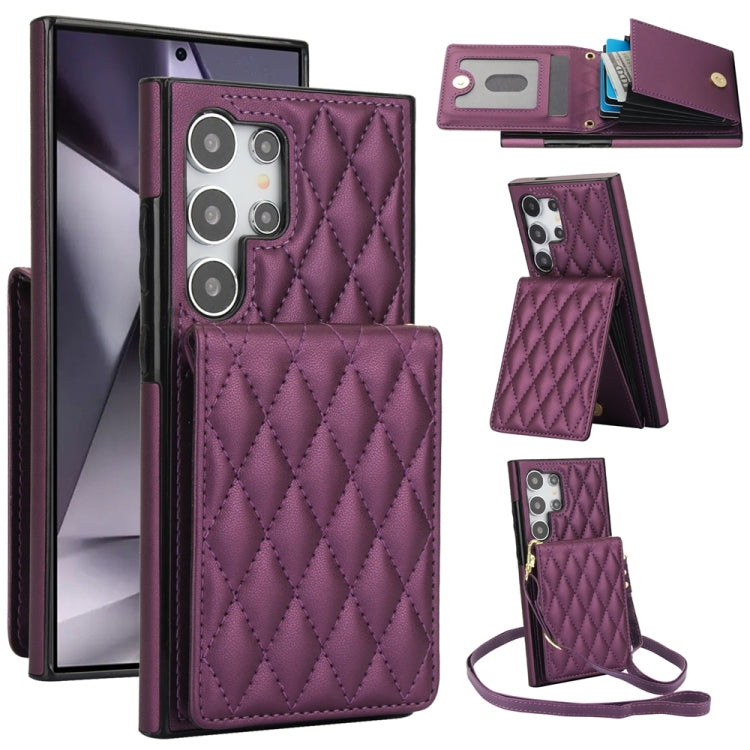 YM015 Crossbody Rhombic Card Bag RFID Phone Case