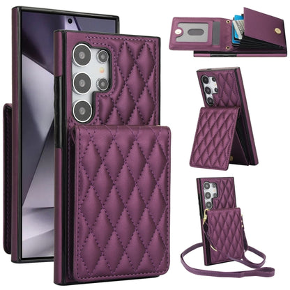 YM015 Crossbody Rhombic Card Bag RFID Phone Case