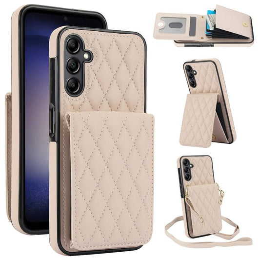 YM015 Crossbody Rhombic Card Bag RFID Phone Case, For Samsung Galaxy S25 5G, For Samsung Galaxy S25+ 5G, For Samsung Galaxy S25 Ultra 5G, For Samsung Galaxy A55 5G, For Samsung Galaxy S24 Ultra 5G, For Samsung Galaxy S24+ 5G, For Samsung Galaxy S24 5G�...
