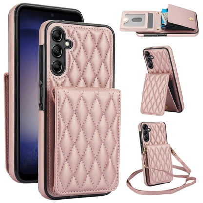 YM015 Crossbody Rhombic Card Bag RFID Phone Case