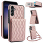 YM015 Crossbody Rhombic Card Bag RFID Phone Case