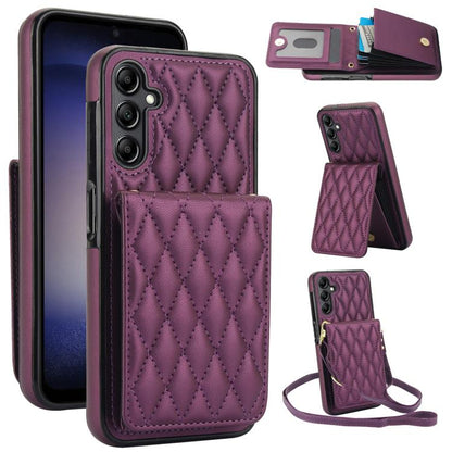 YM015 Crossbody Rhombic Card Bag RFID Phone Case