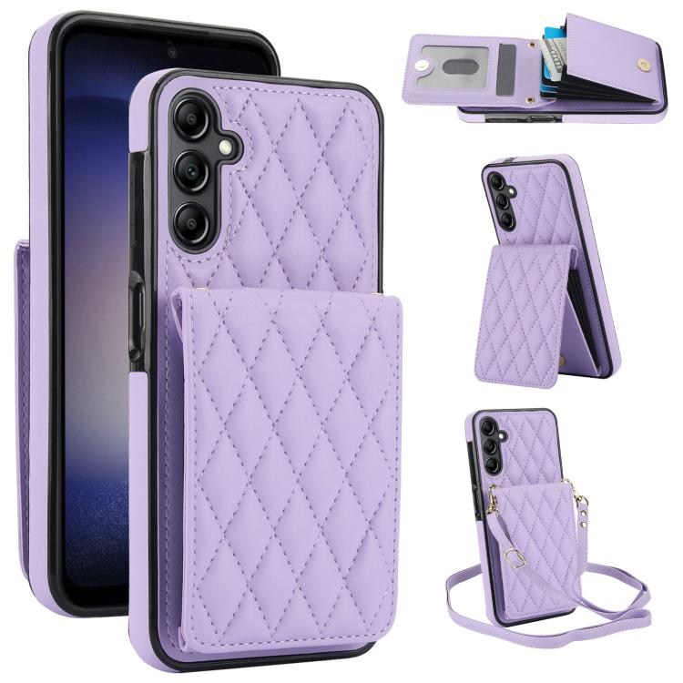 YM015 Crossbody Rhombic Card Bag RFID Phone Case