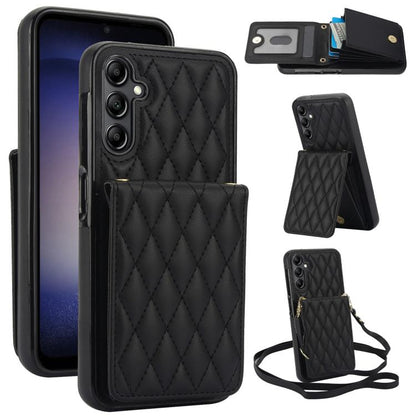 YM015 Crossbody Rhombic Card Bag RFID Phone Case