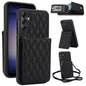 YM015 Crossbody Rhombic Card Bag RFID Phone Case