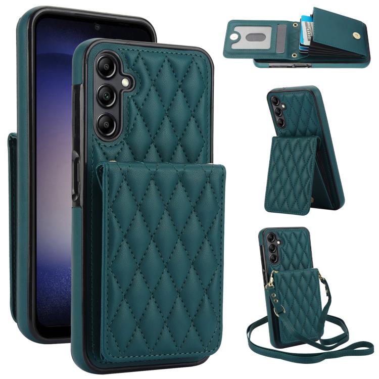 YM015 Crossbody Rhombic Card Bag RFID Phone Case