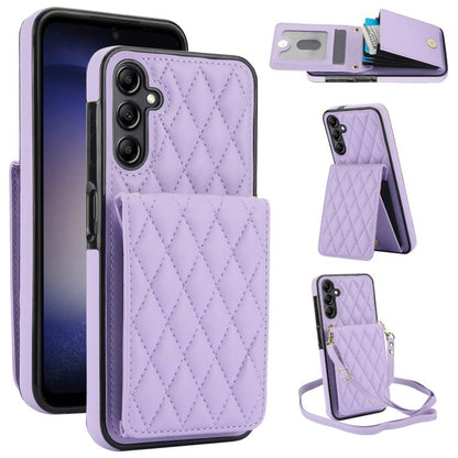 YM015 Crossbody Rhombic Card Bag RFID Phone Case