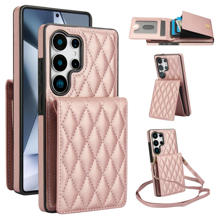 YM015 Crossbody Rhombic Card Bag RFID Phone Case