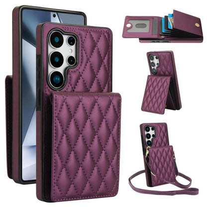YM015 Crossbody Rhombic Card Bag RFID Phone Case