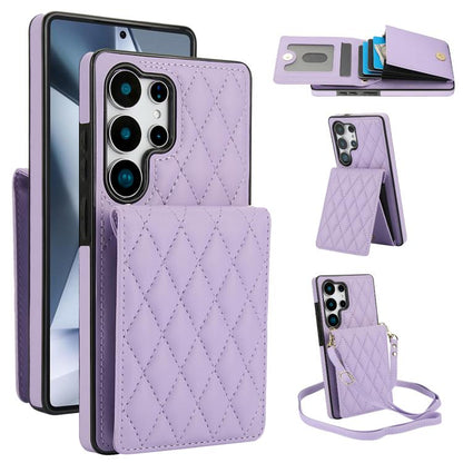 YM015 Crossbody Rhombic Card Bag RFID Phone Case