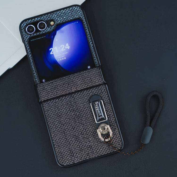 Three Parts Flash Diamond Fold PC Phone Case with Lanyard, For Samsung Galaxy Z Flip6 / Flip7 FE, For Samsung Galaxy Z Fold6 5G, For Samsung Galaxy Z Fold5, For Samsung Galaxy Z Flip5