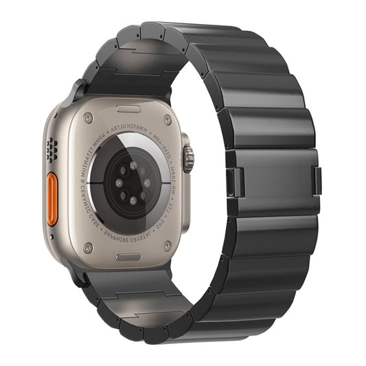 One-Bead Magnetic Buckle Titanium Metal Watch Band, For Apple Watch Series 10 46mm, For Apple Watch Series 10 42mm, For Apple Watch SE 2023 44mm, For Apple Watch SE 2023 40mm, For Apple Watch Ultra 2 49mm, For Apple Watch Series 9 45mm�����������������...