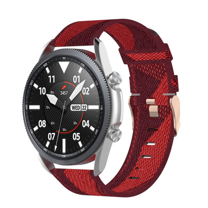 Woven Nylon Textured Strap, Size: Free Size 22mm