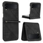 YX0080 Grid Butterfly Embossed Pattern Flip Leather Phone Case with Lanyard