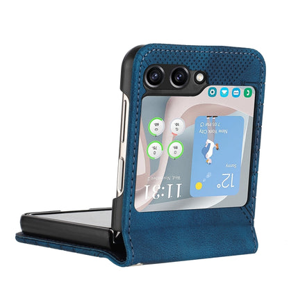 YX0080 Grid Butterfly Embossed Pattern Flip Leather Phone Case with Lanyard
