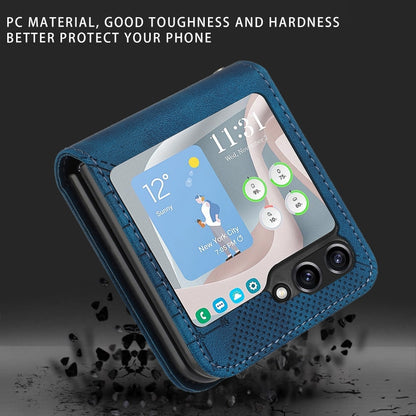 YX0080 Grid Butterfly Embossed Pattern Flip Leather Phone Case with Lanyard