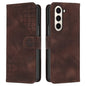 YX0080 Grid Butterfly Embossed Pattern Flip Leather Phone Case with Lanyard