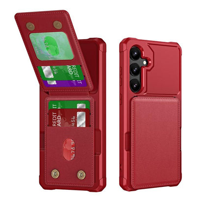 Vertical Flip Card Bag Holder Leather Phone Case, For Samsung Galaxy S25 5G, For Samsung Galaxy S25+ 5G, For Samsung Galaxy S25 Ultra 5G, For Samsung Galaxy S24 FE 5G