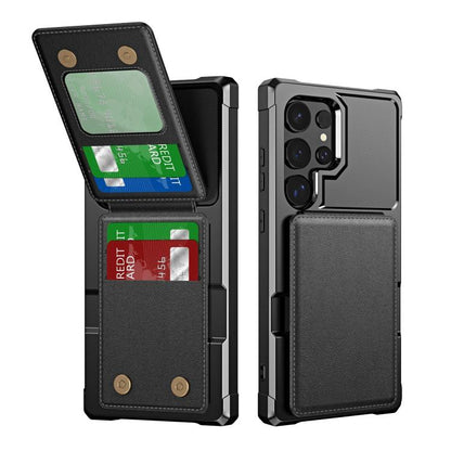 Vertical Flip Card Bag Holder Leather Phone Case, For Samsung Galaxy S25 5G, For Samsung Galaxy S25+ 5G, For Samsung Galaxy S25 Ultra 5G, For Samsung Galaxy S24 FE 5G