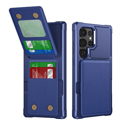 Vertical Flip Card Bag Holder Leather Phone Case, For Samsung Galaxy S25 5G, For Samsung Galaxy S25+ 5G, For Samsung Galaxy S25 Ultra 5G, For Samsung Galaxy S24 FE 5G