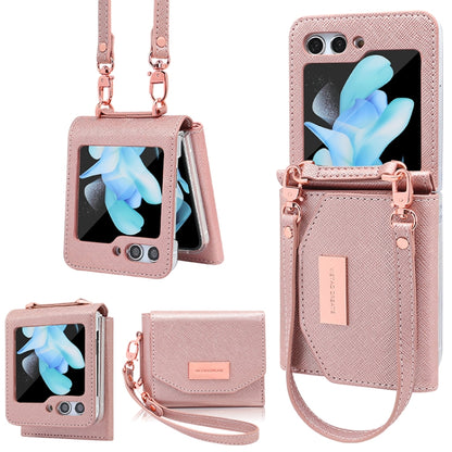 VIETAO Portable Wallet Foldable PU Phone Case, For Samsung Galaxy Z Flip6 / Flip7 FE, For Samsung Galaxy Z Flip5, For Samsung Galaxy Z Flip4, For Samsung Galaxy Z Flip3 5G