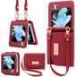 VIETAO Portable Wallet Foldable PU Phone Case, For Samsung Galaxy Z Flip6 / Flip7 FE, For Samsung Galaxy Z Flip5, For Samsung Galaxy Z Flip4, For Samsung Galaxy Z Flip3 5G
