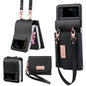 VIETAO Portable Wallet Foldable PU Phone Case, For Samsung Galaxy Z Flip6 / Flip7 FE, For Samsung Galaxy Z Flip5, For Samsung Galaxy Z Flip4, For Samsung Galaxy Z Flip3 5G