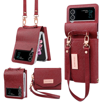 VIETAO Portable Wallet Foldable PU Phone Case, For Samsung Galaxy Z Flip6 / Flip7 FE, For Samsung Galaxy Z Flip5, For Samsung Galaxy Z Flip4, For Samsung Galaxy Z Flip3 5G
