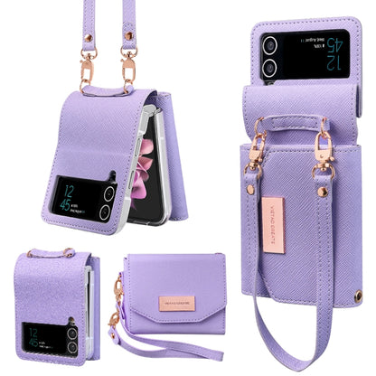 VIETAO Portable Wallet Foldable PU Phone Case, For Samsung Galaxy Z Flip6 / Flip7 FE, For Samsung Galaxy Z Flip5, For Samsung Galaxy Z Flip4, For Samsung Galaxy Z Flip3 5G