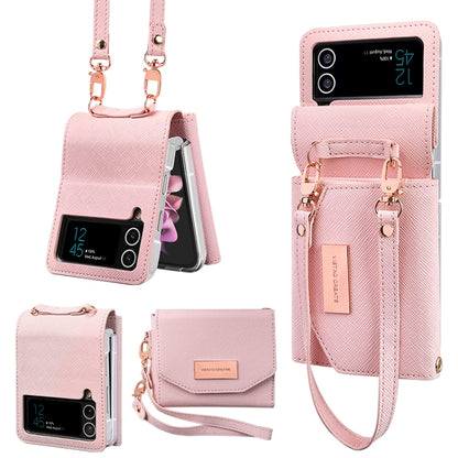 VIETAO Portable Wallet Foldable PU Phone Case, For Samsung Galaxy Z Flip6 / Flip7 FE, For Samsung Galaxy Z Flip5, For Samsung Galaxy Z Flip4, For Samsung Galaxy Z Flip3 5G