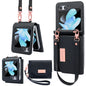 VIETAO Portable Wallet Foldable PU Phone Case, For Samsung Galaxy Z Flip6 / Flip7 FE, For Samsung Galaxy Z Flip5, For Samsung Galaxy Z Flip4, For Samsung Galaxy Z Flip3 5G
