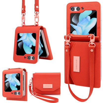 VIETAO Portable Wallet Foldable PU Phone Case, For Samsung Galaxy Z Flip6 / Flip7 FE, For Samsung Galaxy Z Flip5, For Samsung Galaxy Z Flip4, For Samsung Galaxy Z Flip3 5G