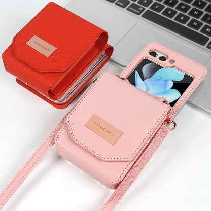 VIETAO Portable Organ Style Wallet PU Phone Case, For Samsung Galaxy Z Flip6 / Flip7 FE, For Samsung Galaxy Z Flip5
