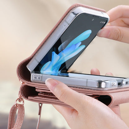 VIETAO Portable Organ Style Wallet PU Phone Case, For Samsung Galaxy Z Flip6 / Flip7 FE, For Samsung Galaxy Z Flip5