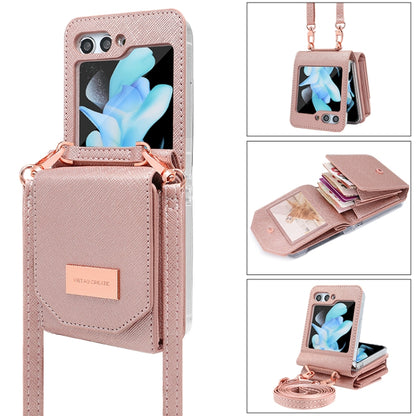 VIETAO Portable Organ Style Wallet PU Phone Case, For Samsung Galaxy Z Flip6 / Flip7 FE, For Samsung Galaxy Z Flip5