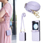 Wave-shaped Crossbody Lanyard Leather Phone Case, For Samsung Galaxy Z Flip7, For Samsung Galaxy Z Flip6, For Samsung Galaxy Z Flip5, For Samsung Galaxy Z Flip4, For Samsung Galaxy Z Flip3