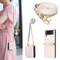 Wave-shaped Crossbody Lanyard Leather Phone Case, For Samsung Galaxy Z Flip7, For Samsung Galaxy Z Flip6, For Samsung Galaxy Z Flip5, For Samsung Galaxy Z Flip4, For Samsung Galaxy Z Flip3