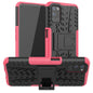 Tire Texture Shockproof TPU+PC Protective Case with Holder, For Samsung Galaxy Tab S8 / Galaxy Tab S7 T870 / T875, For Xiaomi Redmi 9A, For OPPO A52 / A72 / A92