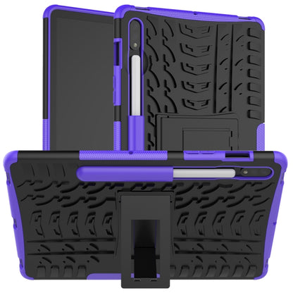 Tire Texture Shockproof TPU+PC Protective Case with Holder, For Samsung Galaxy Tab S8 / Galaxy Tab S7 T870 / T875, For Xiaomi Redmi 9A, For OPPO A52 / A72 / A92