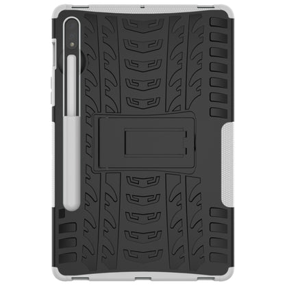 Tire Texture Shockproof TPU+PC Protective Case with Holder, For Samsung Galaxy Tab S8 / Galaxy Tab S7 T870 / T875, For Xiaomi Redmi 9A, For OPPO A52 / A72 / A92