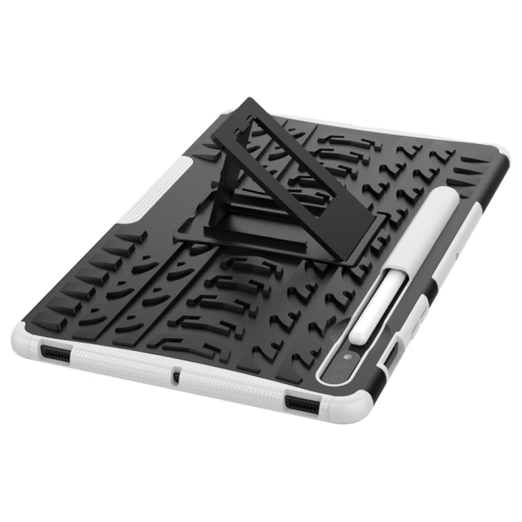 Tire Texture Shockproof TPU+PC Protective Case with Holder, For Samsung Galaxy Tab S8 / Galaxy Tab S7 T870 / T875, For Xiaomi Redmi 9A, For OPPO A52 / A72 / A92