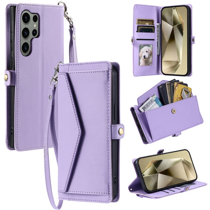 Wallet Multi-card Slot Leather Phone Case with Lanyard, For Samsung Galaxy S24 FE 5G, For Samsung Galaxy S24 Ultra 5G, For Samsung Galaxy S24+ 5G, For Samsung Galaxy S24 5G