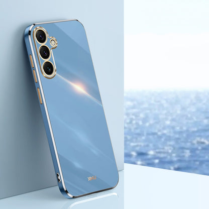 XINLI Straight Edge 6D Electroplate TPU Phone Case, For Samsung Galaxy S25 Edge 5G, For Samsung Galaxy S25 5G, For Samsung Galaxy S25+ 5G, For Samsung Galaxy S25 Ultra 5G, For Samsung Galaxy S24 FE 5G