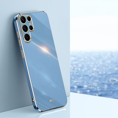 XINLI Straight Edge 6D Electroplate TPU Phone Case, For Samsung Galaxy S25 Edge 5G, For Samsung Galaxy S25 5G, For Samsung Galaxy S25+ 5G, For Samsung Galaxy S25 Ultra 5G, For Samsung Galaxy S24 FE 5G