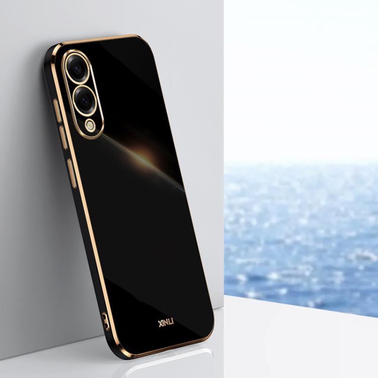 XINLI Straight Edge 6D Electroplate TPU Phone Case, For Samsung Galaxy S25 Edge 5G, For Samsung Galaxy S25 5G, For Samsung Galaxy S25+ 5G, For Samsung Galaxy S25 Ultra 5G, For Samsung Galaxy S24 FE 5G